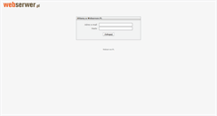 Desktop Screenshot of poczta.webserwer.pl